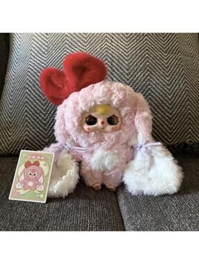 bb3 pink bunny plush pendant